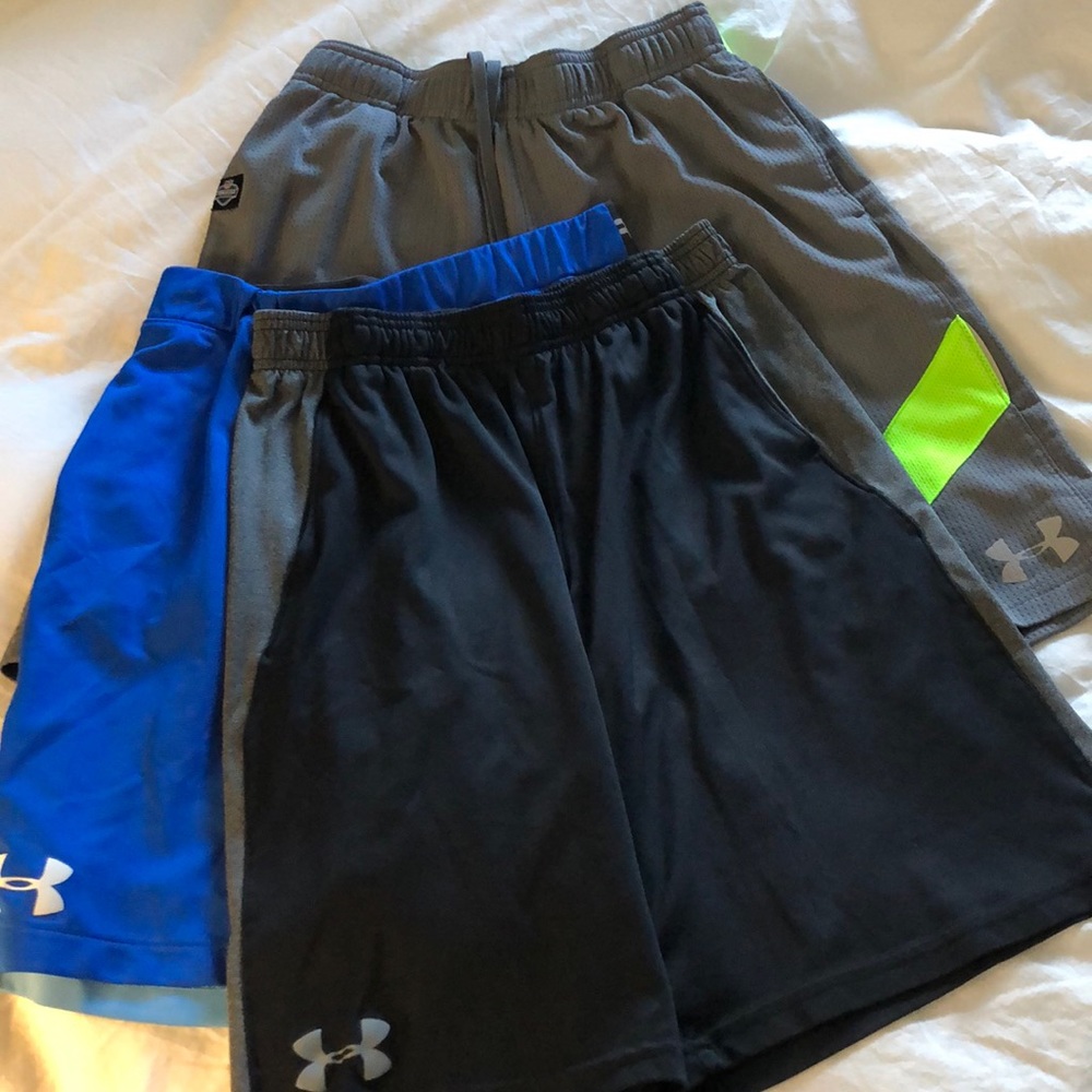 3 pair boys’ Under Armour shorts - youth large